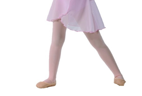 Malla de ballet Rosa infantil iniciación para niña con tirante ancho.