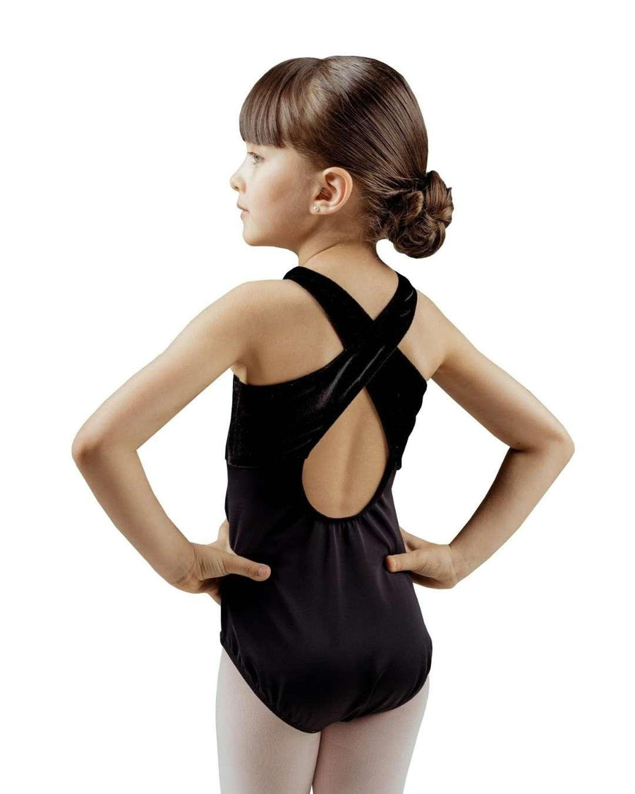 Leotardo Dancefield Mod. 123T niña con terciopelo - Dance Field