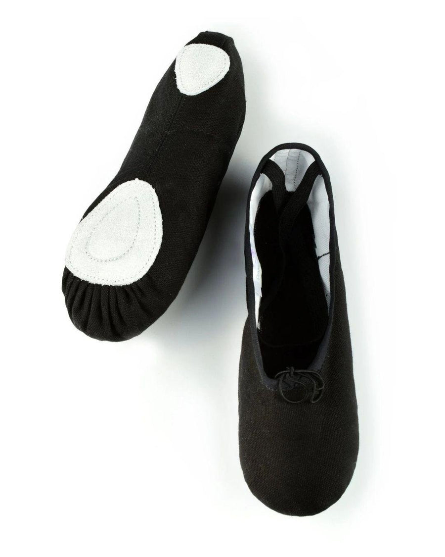 Zapatilla de Lona Dancefield Suela Separada | Dama y Caballero | Negra - Dance Field