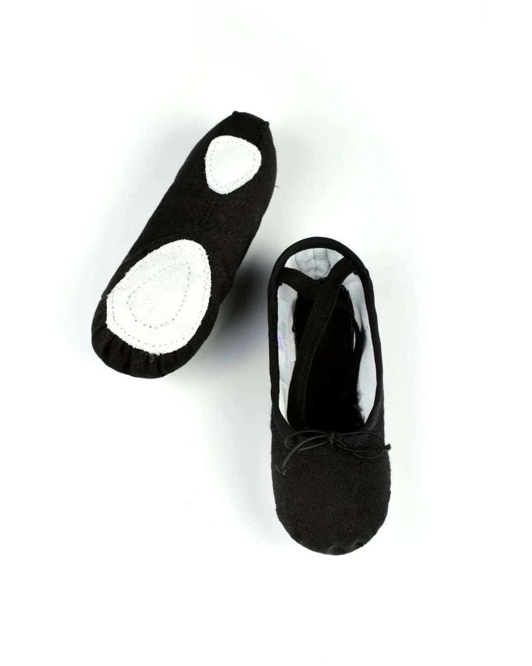 Zapatilla de Lona Dancefield Suela Separada | Niña y Niño | Negra - Dance Field