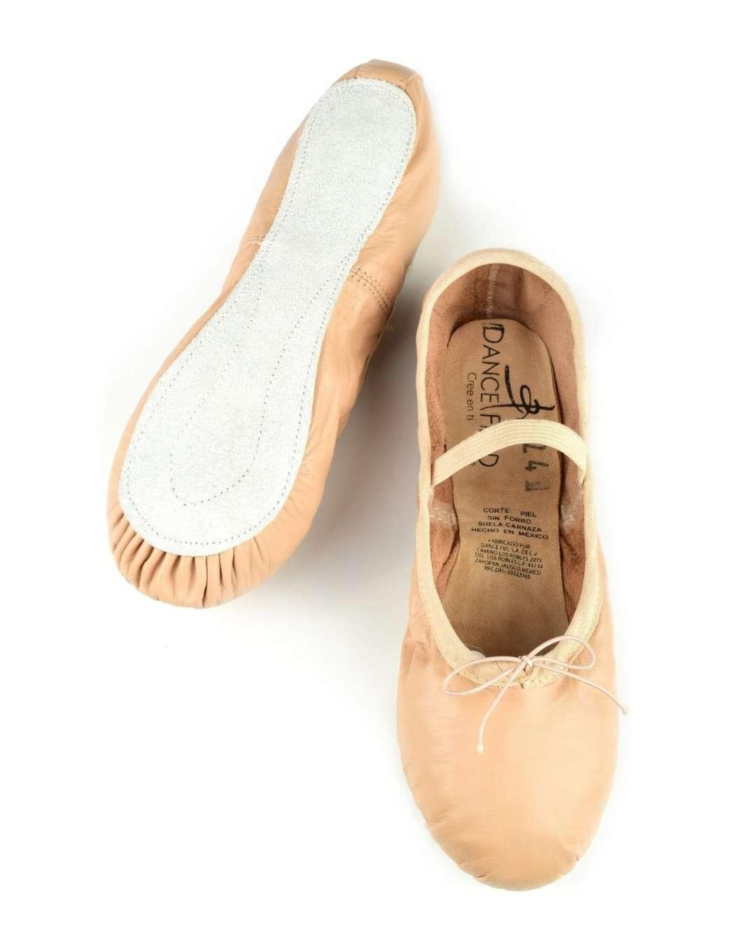 Zapatilla de Piel Dancefield Suela Corrida | Adultos - Dance Field