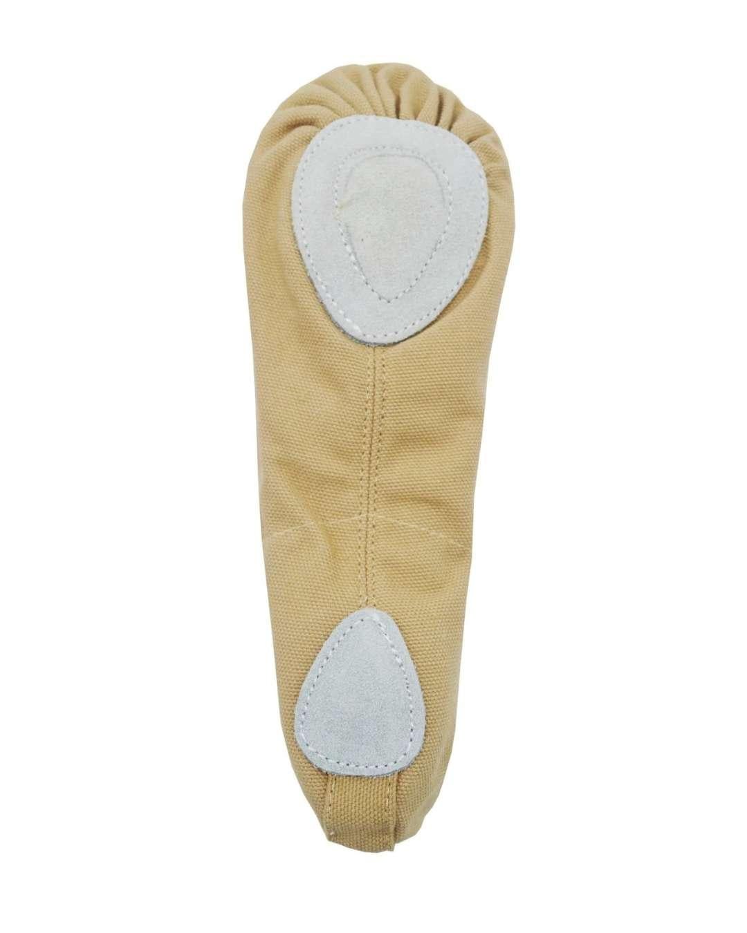 Zapatilla Lona Suela Separada Color Nude. - Dance Field