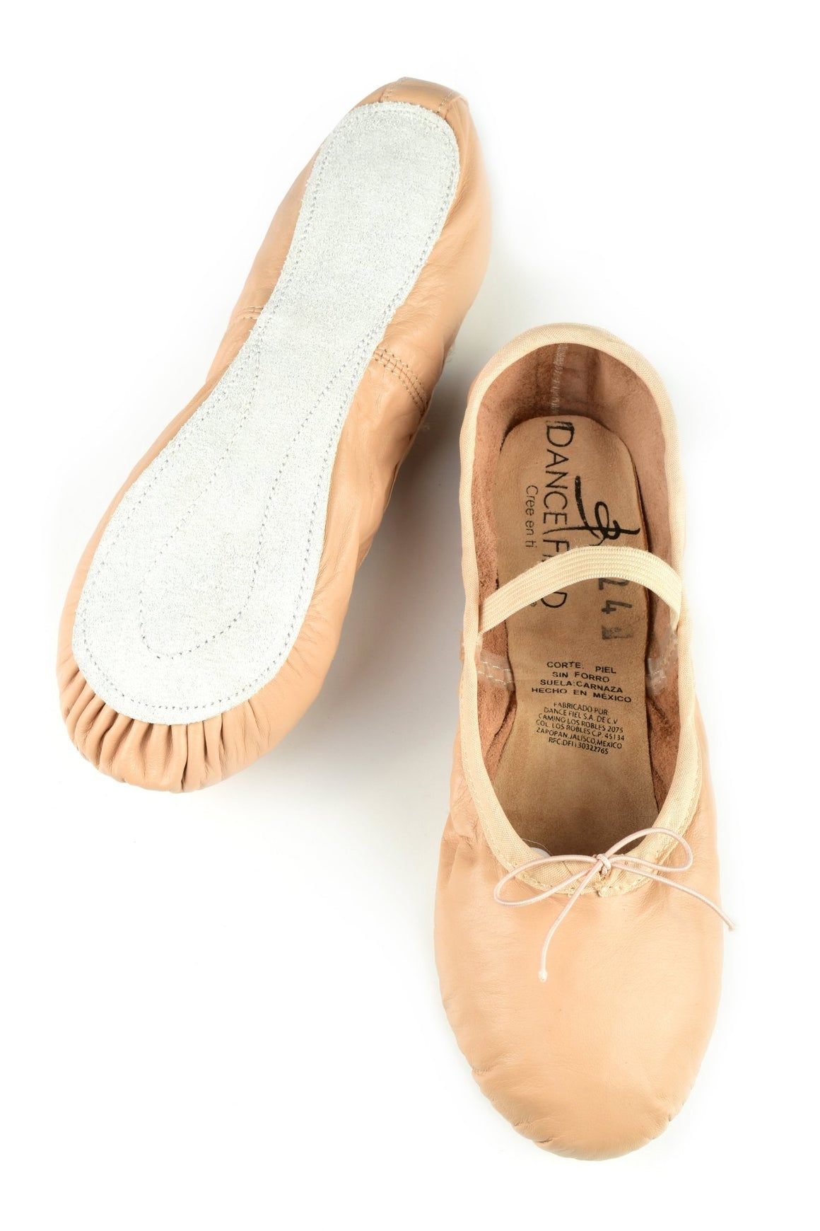 Zapatilla de Piel Dancefield Suela Corrida | Adultos - Dance Field
